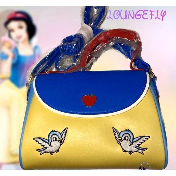 LOUNGEFLY DISNEY SNOW WHITE 85TH ANNIVERSARY COSPLAY CROSSBODY BAG - Picture 1 of 16